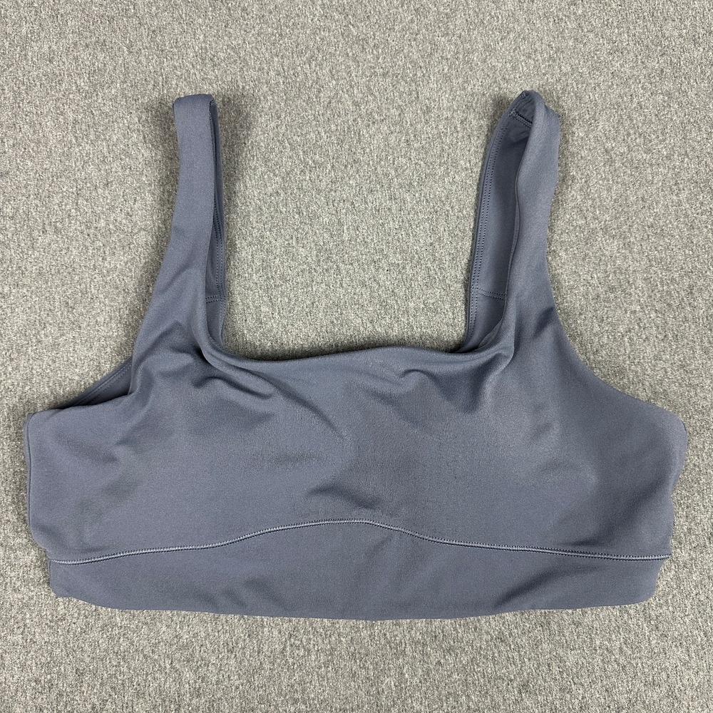 Vuori Womens AllTheForm Sports Bra L Gray Athletic Activewear Yoga Bralette
